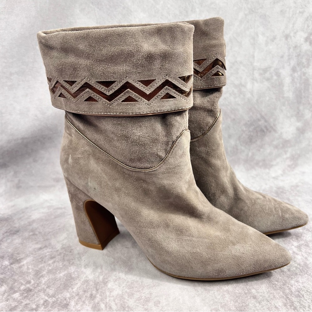 Jeffery Campbell Ankle Boot Womens Gray 8.5 Slip On